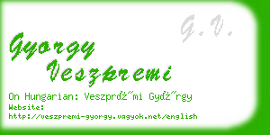 gyorgy veszpremi business card